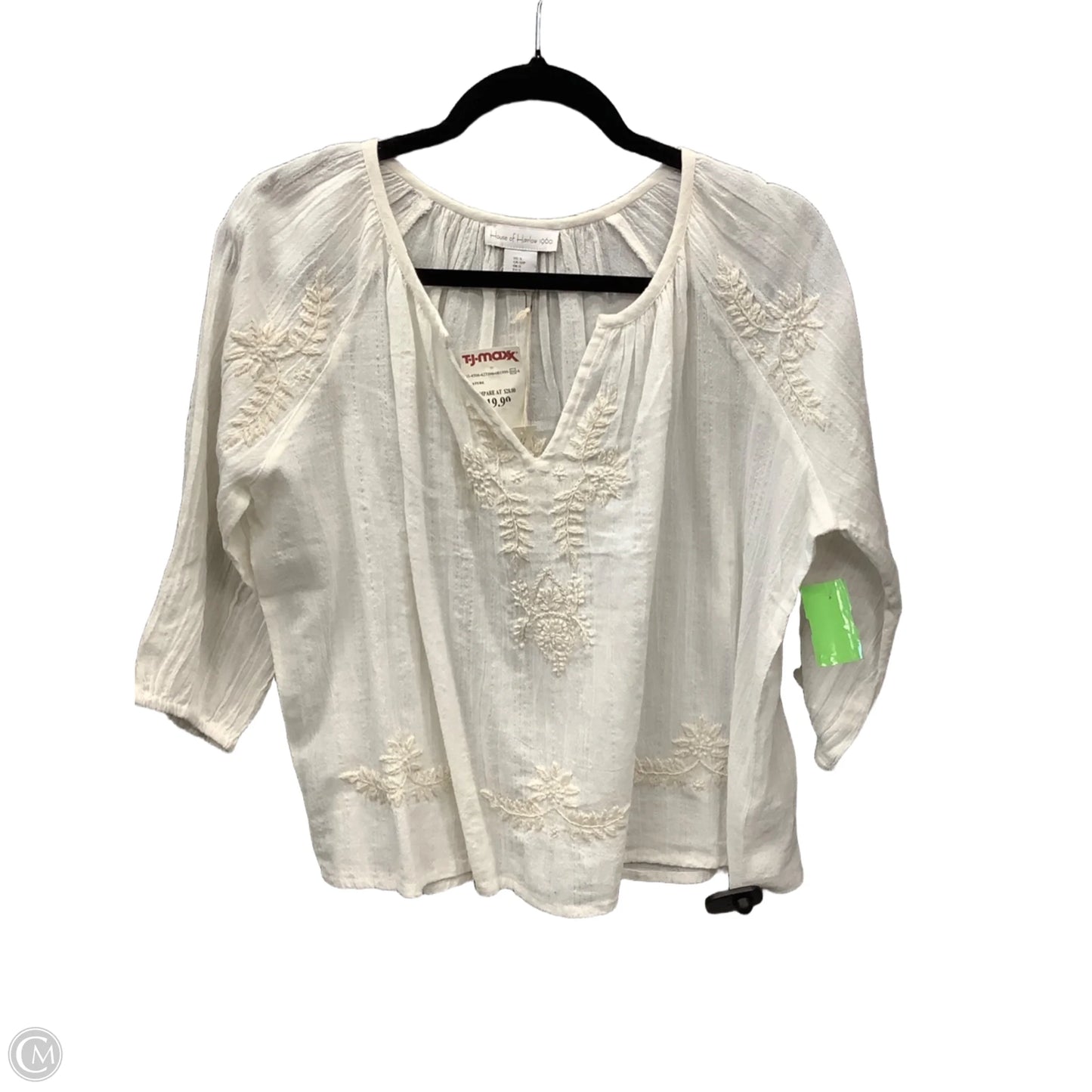 Top Long Sleeve By House Of Harlow In Cream, Size: S