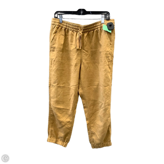 Pants Linen By Clothes Mentor In Yellow, Size: 8