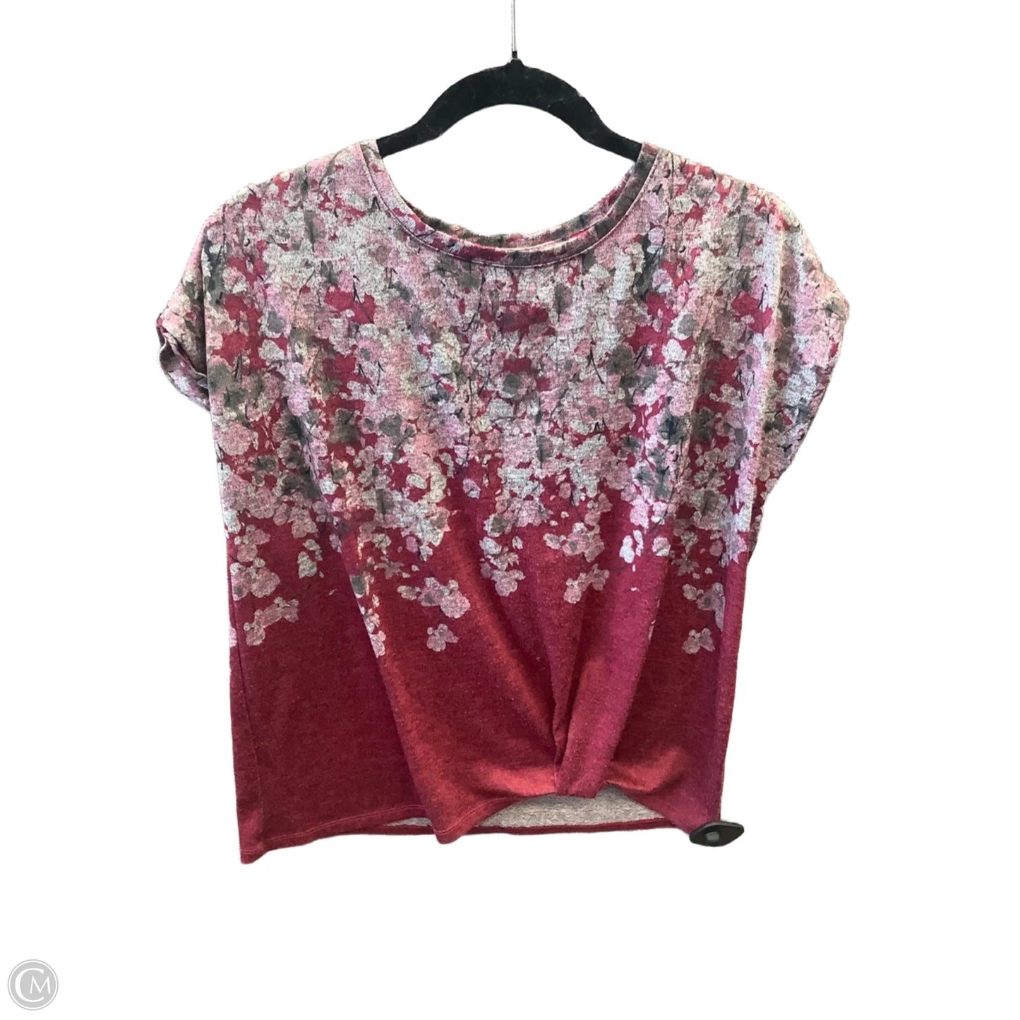 Top Short Sleeve By Simply Vera In Pink, Size: S