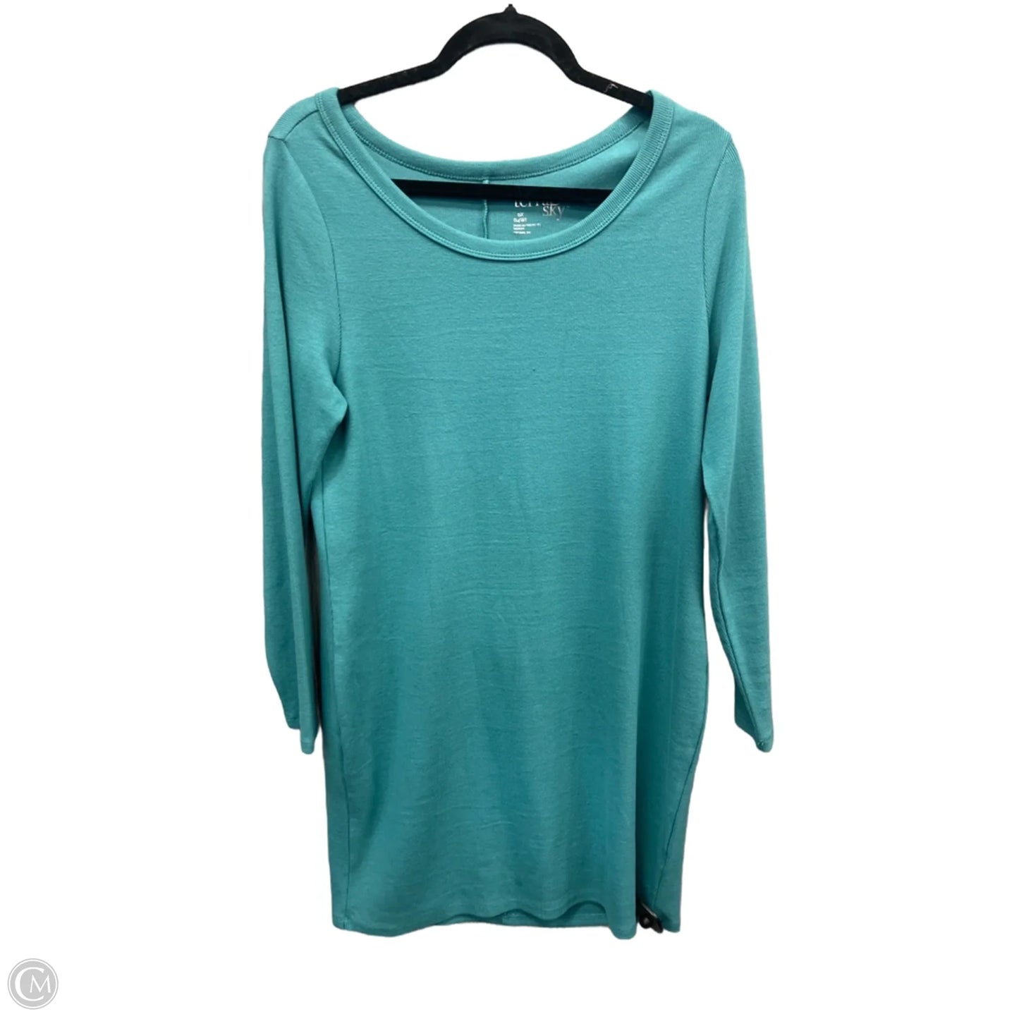 Dress Casual Midi By Terra & Sky In Green, Size: Xl