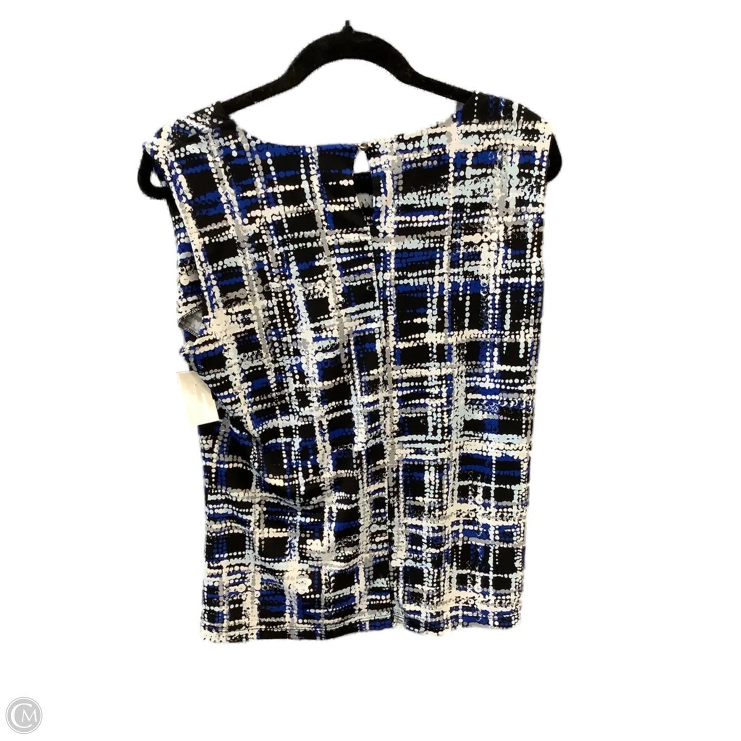 Top Sleeveless By Calvin Klein In Blue, Size: L