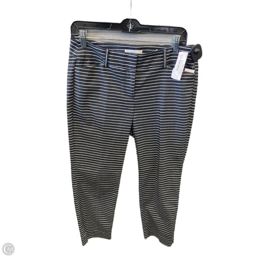 Pants Cropped By Loft In Striped Pattern, Size: 4