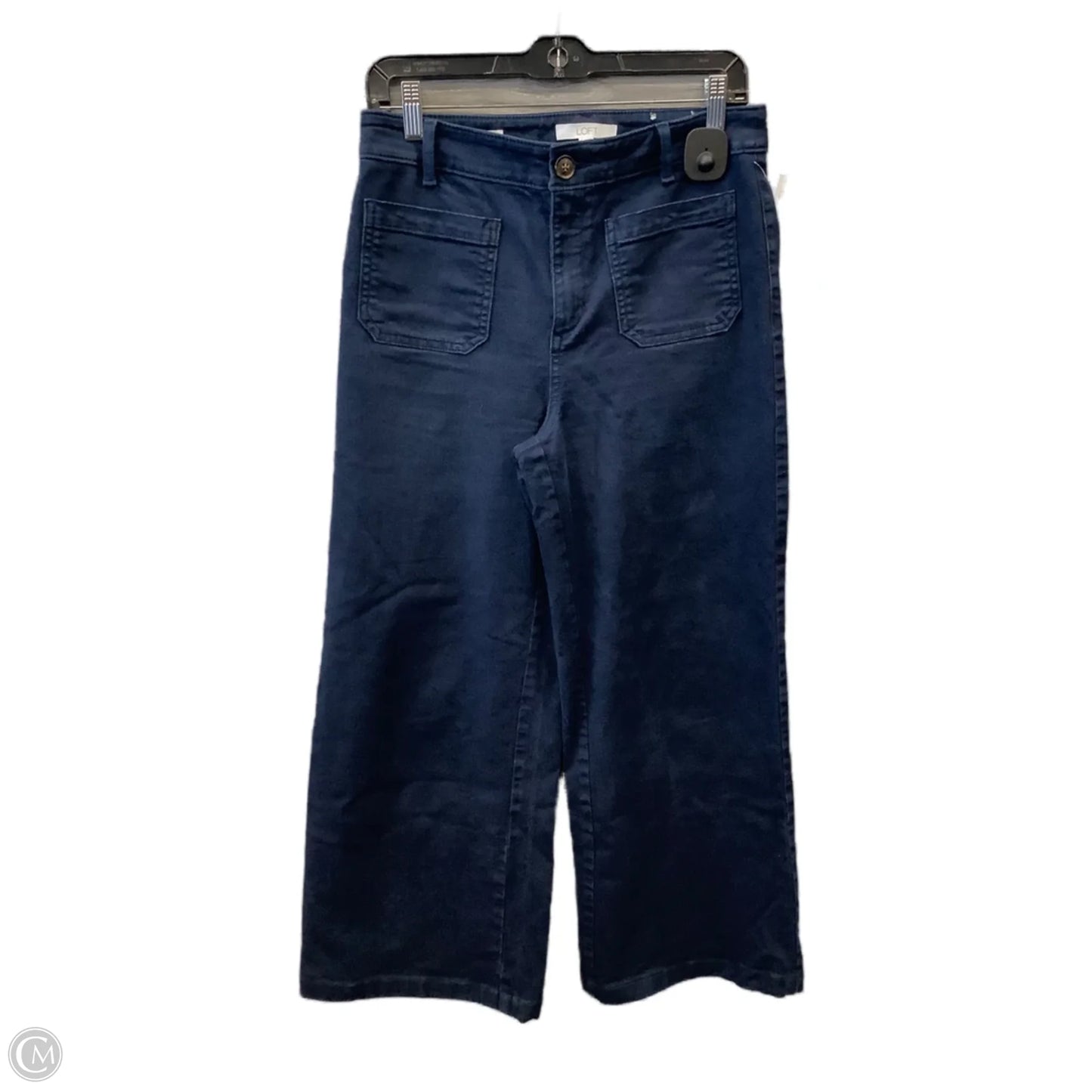 Jeans Straight By Loft In Navy, Size: 4