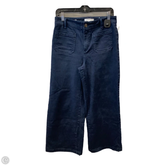 Jeans Straight By Loft In Navy, Size: 4