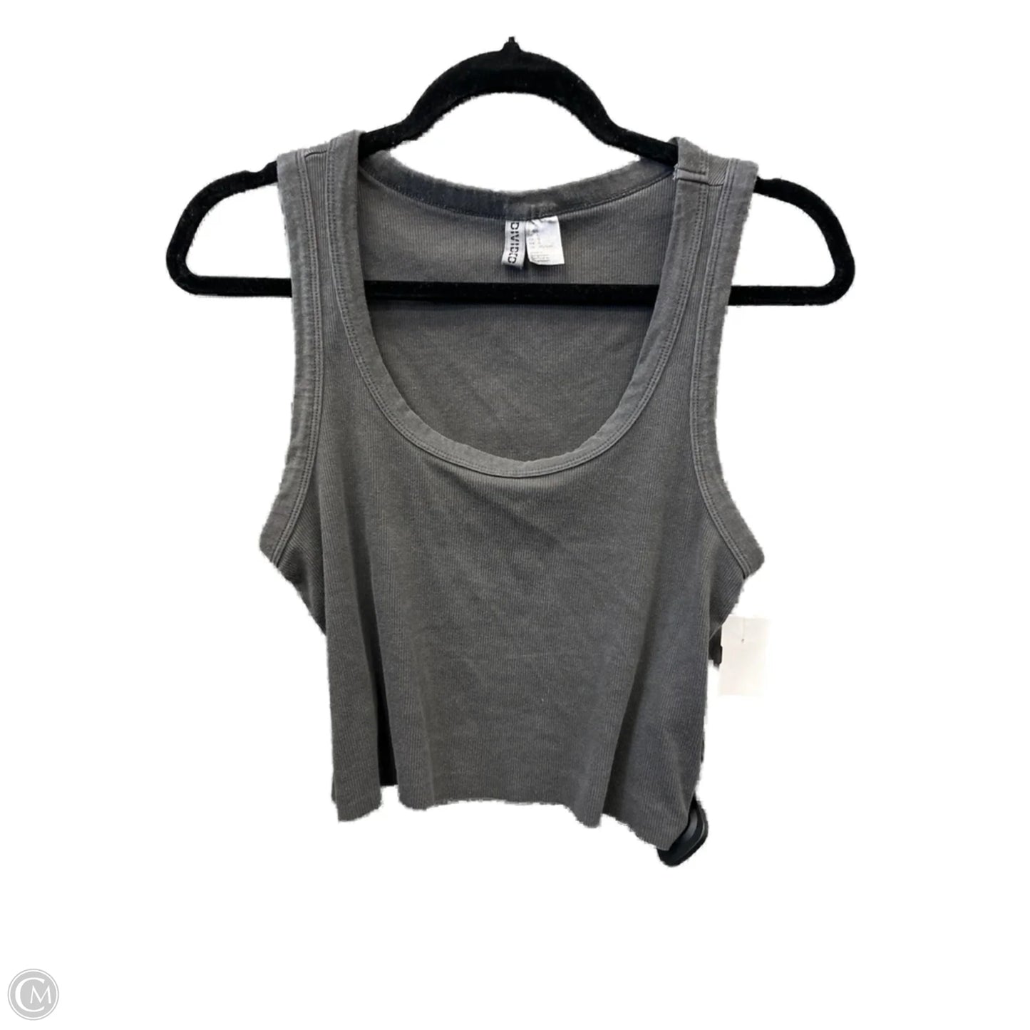 Top Sleeveless By Divided In Grey, Size: L