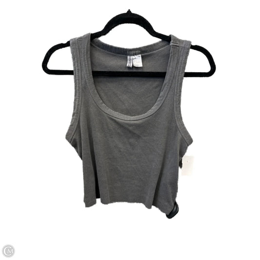 Top Sleeveless By Divided In Grey, Size: L