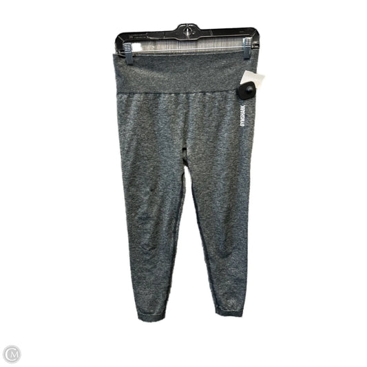 Athletic Leggings By Gym Shark In Grey, Size: L