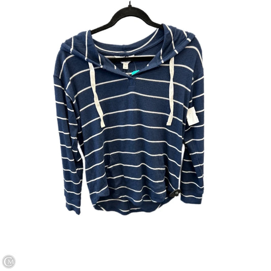Sweatshirt Hoodie By Market & Spruce In Striped Pattern, Size: S