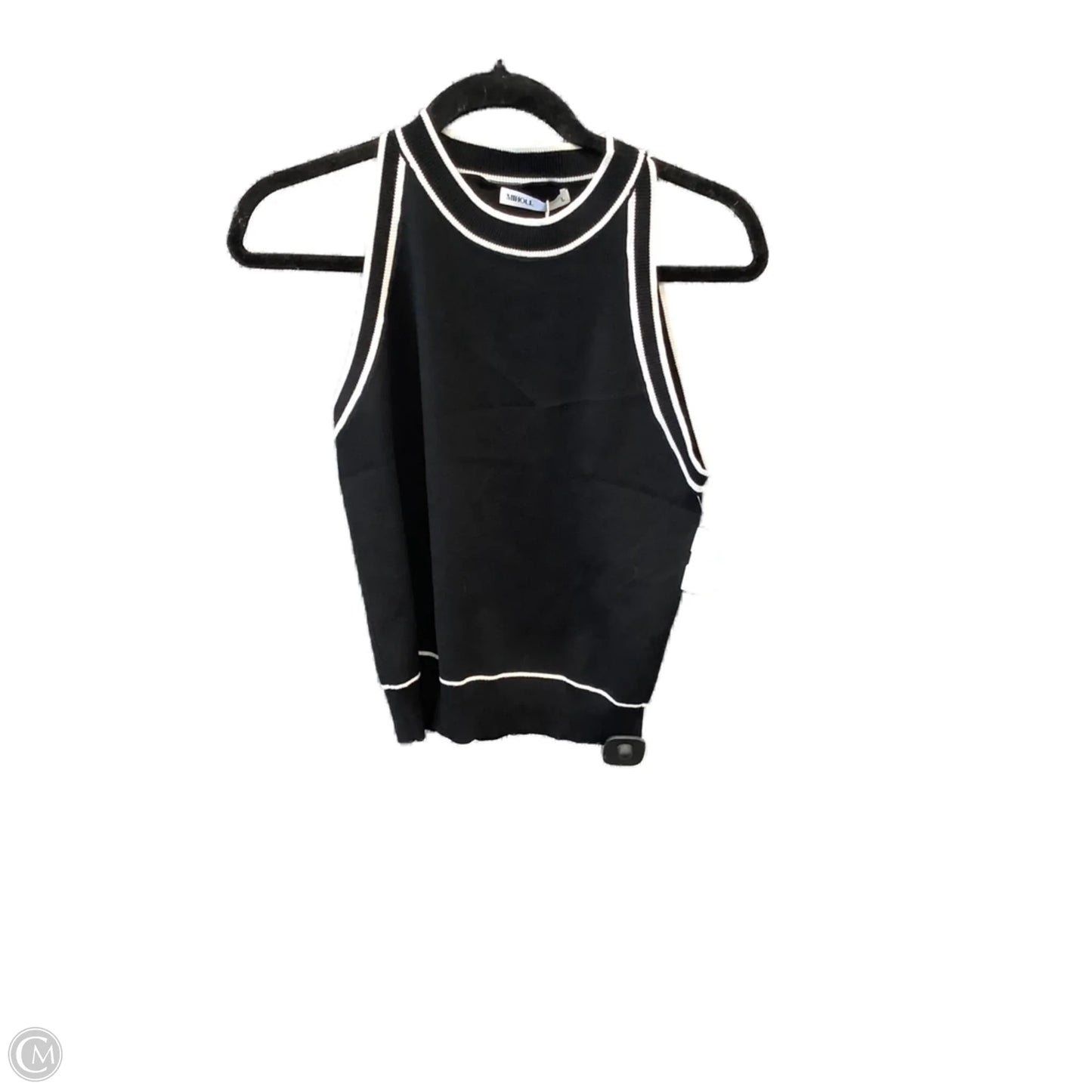 Top Sleeveless By Clothes Mentor In Black, Size: L
