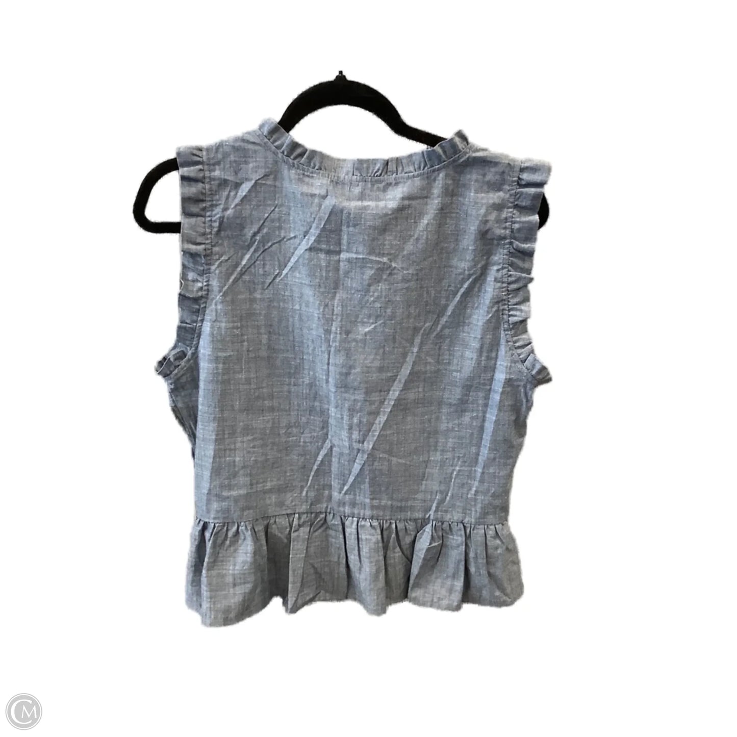Top Sleeveless By Clothes Mentor In Blue, Size: L