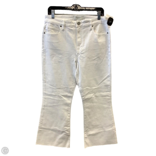 Jeans Flared By Clothes Mentor In White Denim, Size: 12