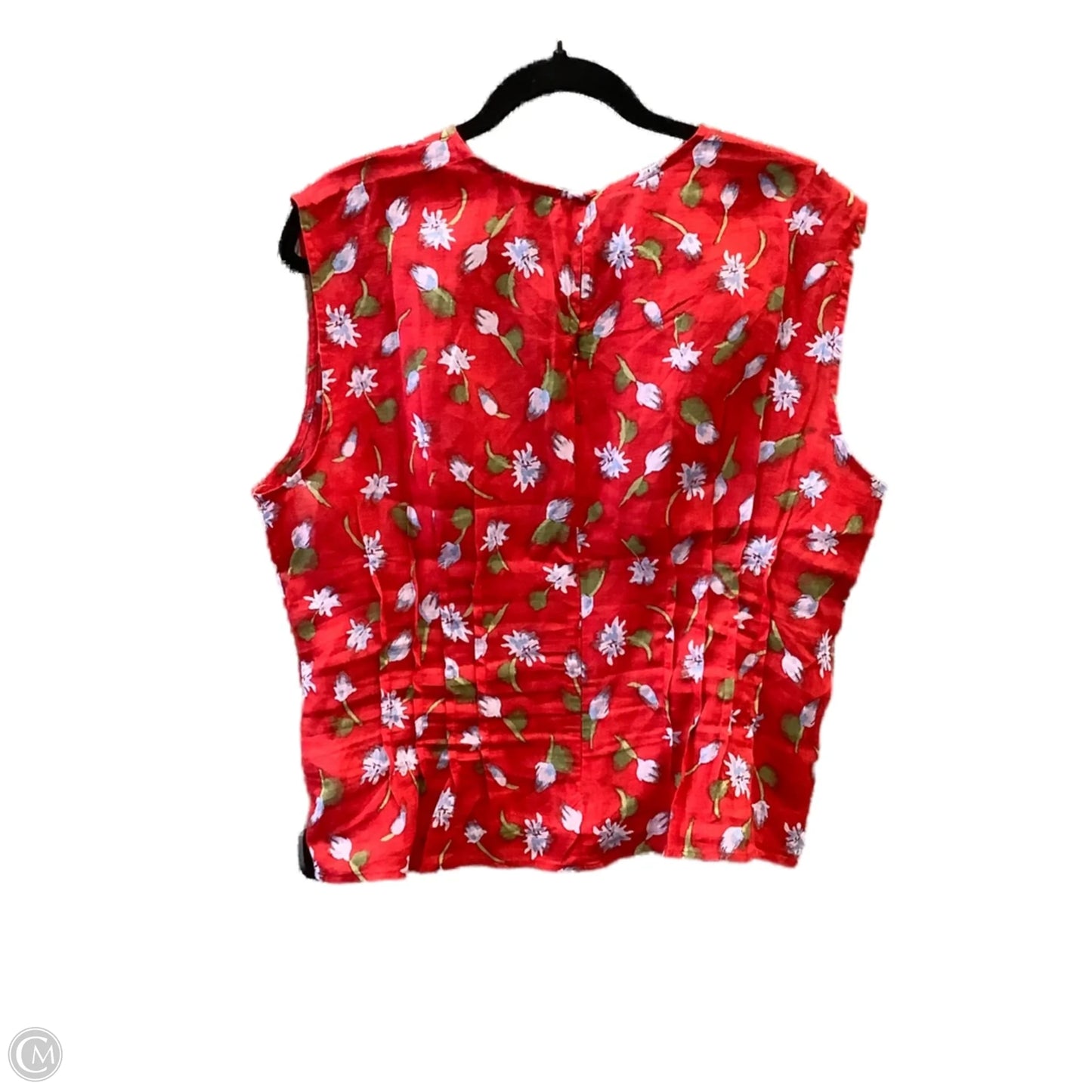 Top Sleeveless By J. Crew In Red, Size: L