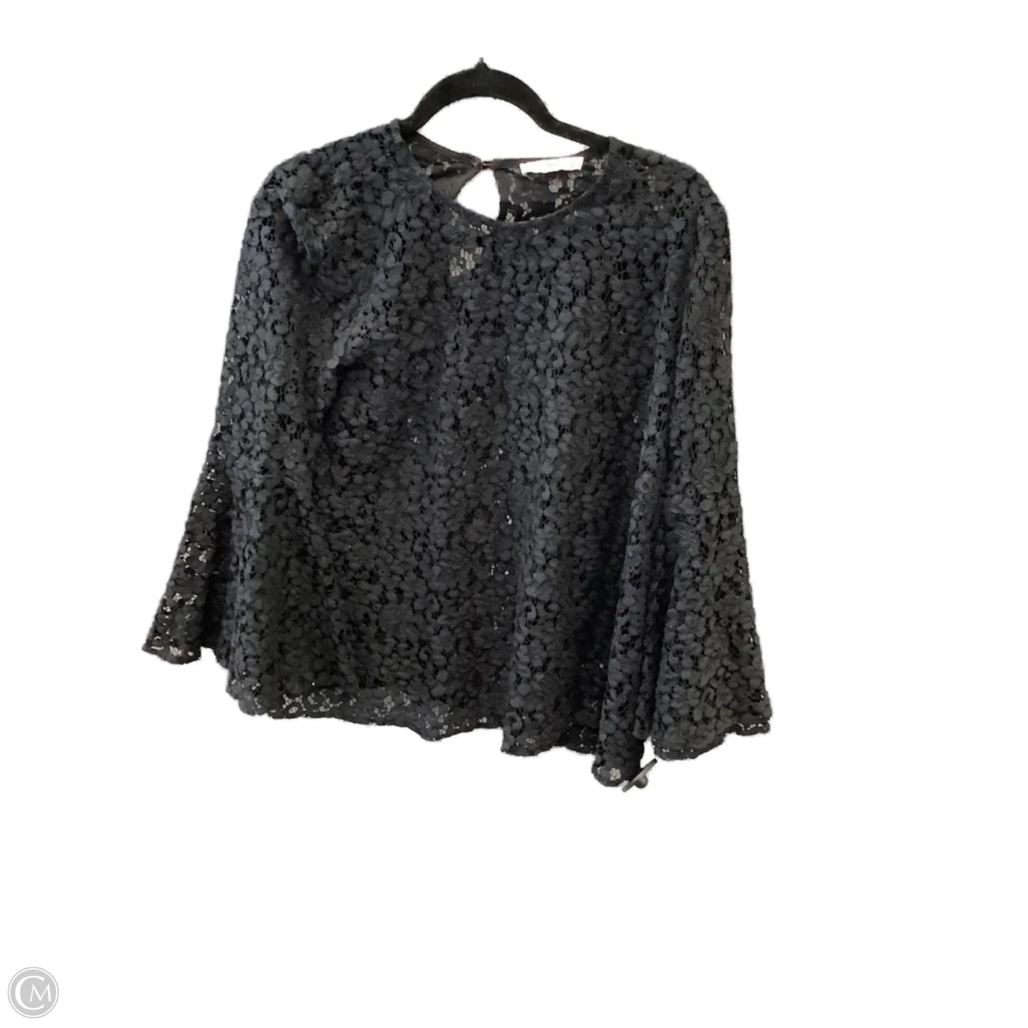 Top Long Sleeve By Mng In Black, Size: M