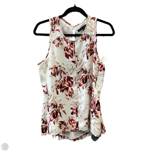 Top Sleeveless By White House Black Market In Floral Print, Size: M