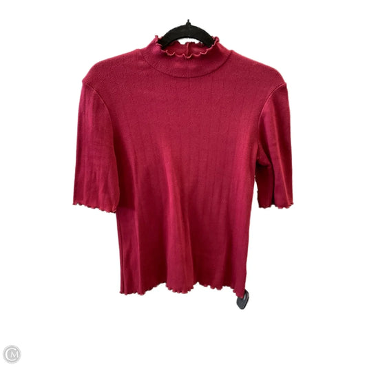 Top Short Sleeve By Gap In Red, Size: M