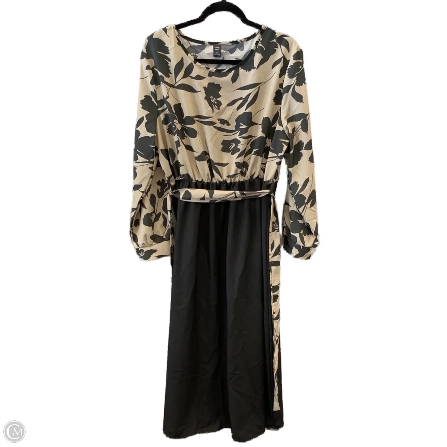 Dress Casual Maxi By Shein In Black & Brown, Size: 1x