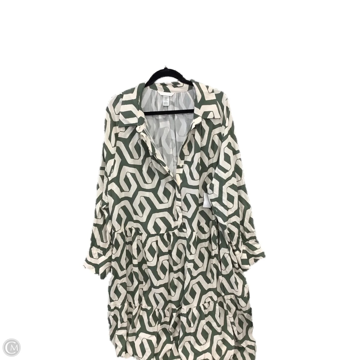 Dress Casual Maxi By H&m In Green, Size: Xxl