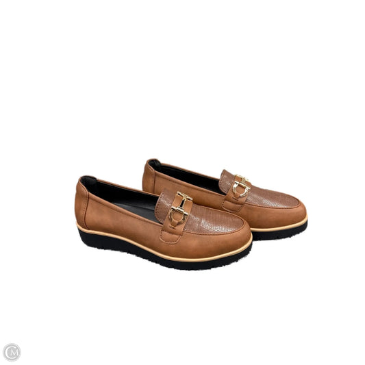 Shoes Flats By Clothes Mentor In Brown, Size: 8.5