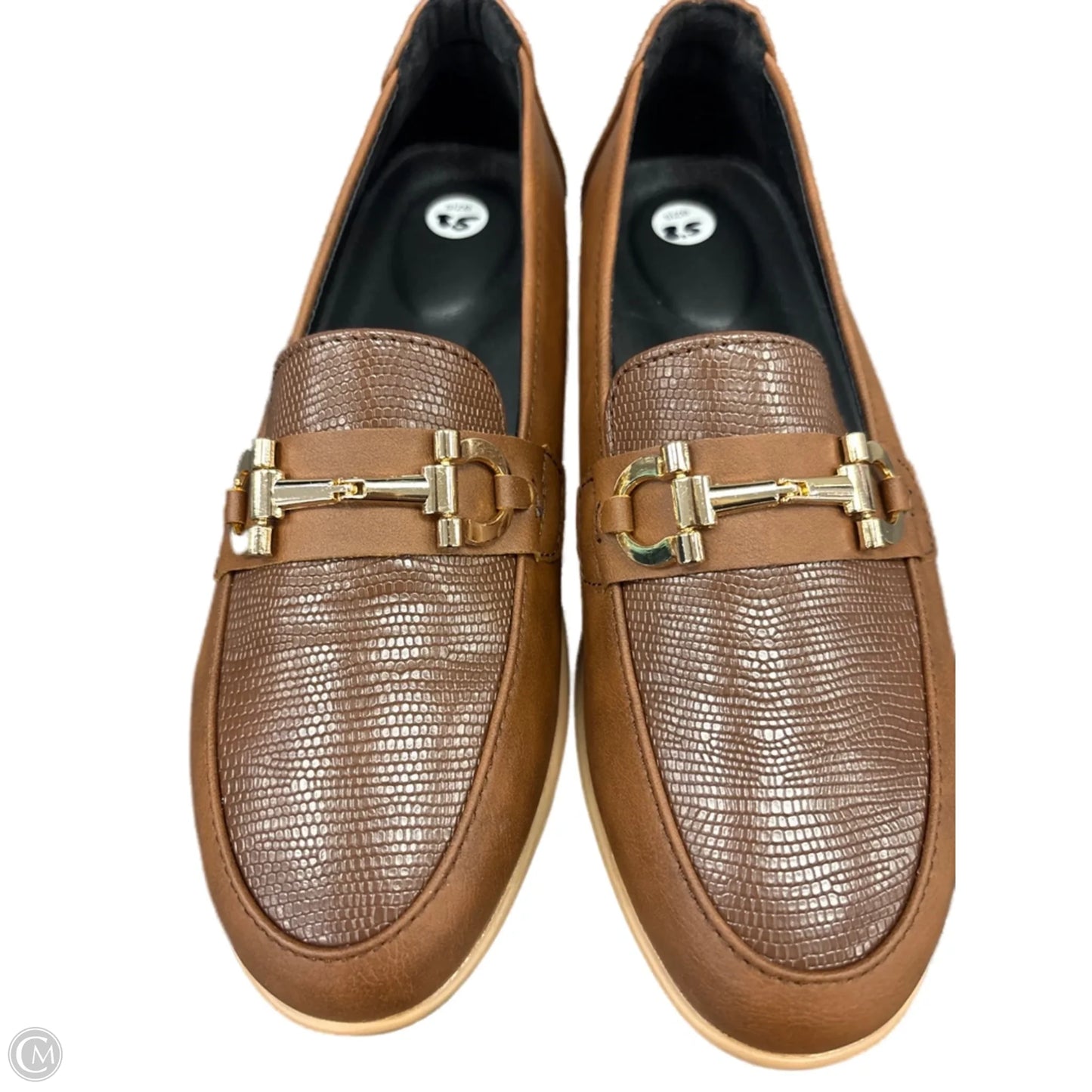 Shoes Flats By Clothes Mentor In Brown, Size: 8.5