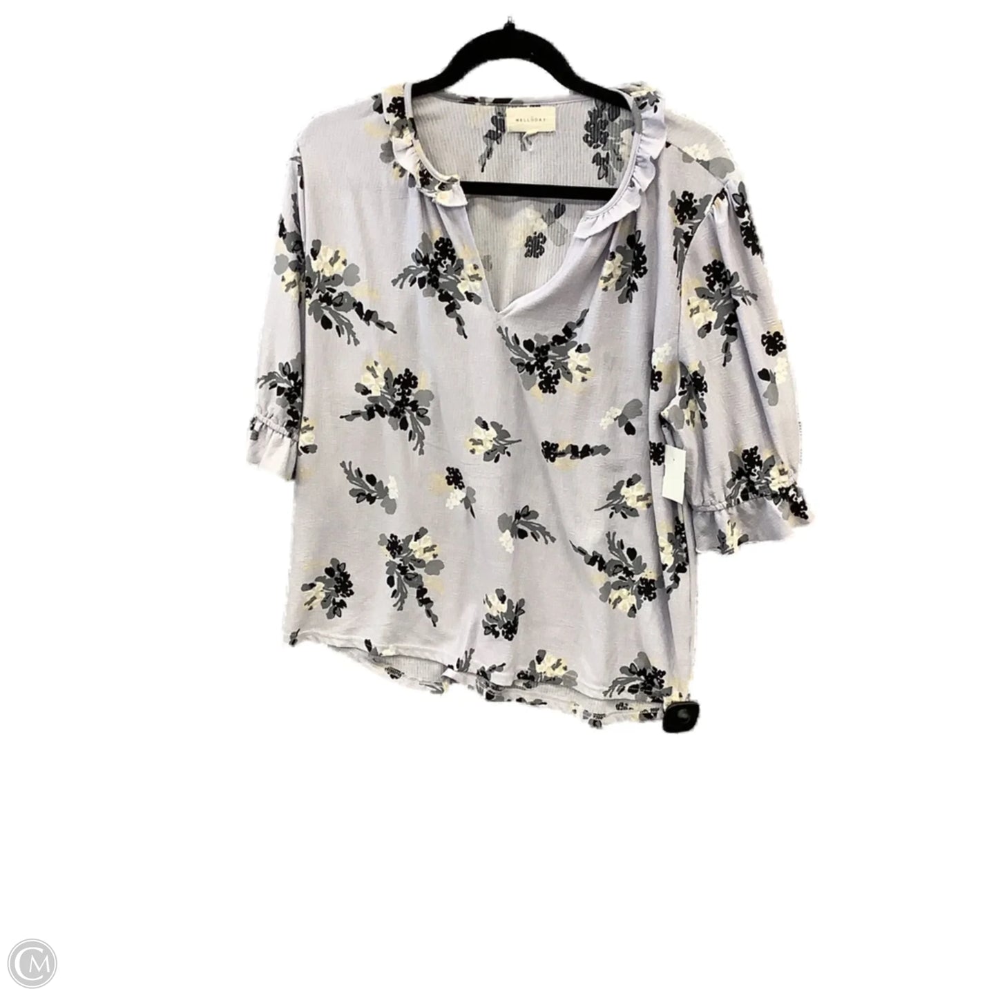 Top Short Sleeve By Melloday In Purple, Size: L