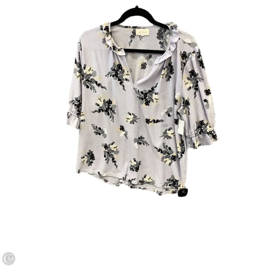 Top Short Sleeve By Melloday In Purple, Size: L