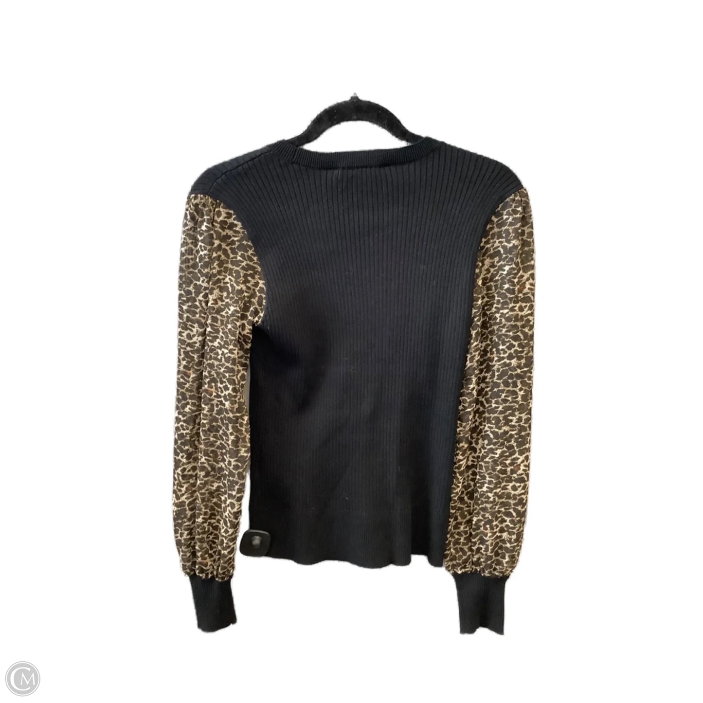 Top Long Sleeve By Dkny In Black, Size: S
