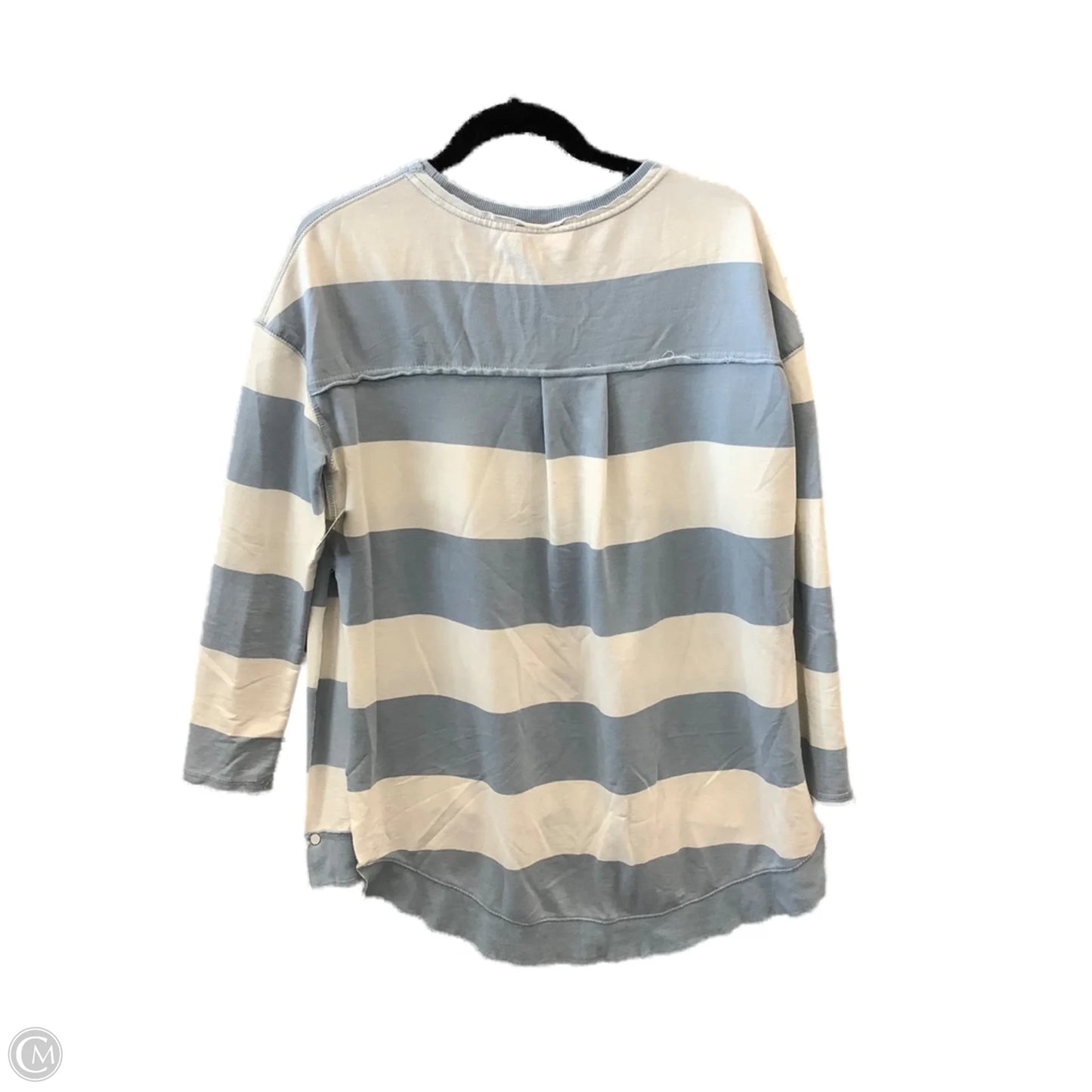 Top Long Sleeve By White Crow In Striped Pattern, Size: Xs