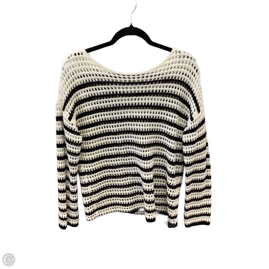 Sweater By Nine West In Striped Pattern, Size: M