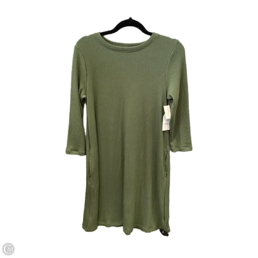 Dress Casual Midi By Time And Tru In Green, Size: S