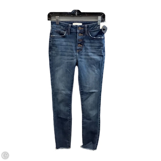 Jeans Skinny By Lc Lauren Conrad In Blue Denim, Size: 0
