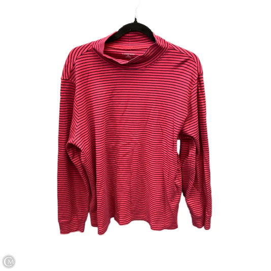 Top Long Sleeve By Lands End In Striped Pattern, Size: 2x