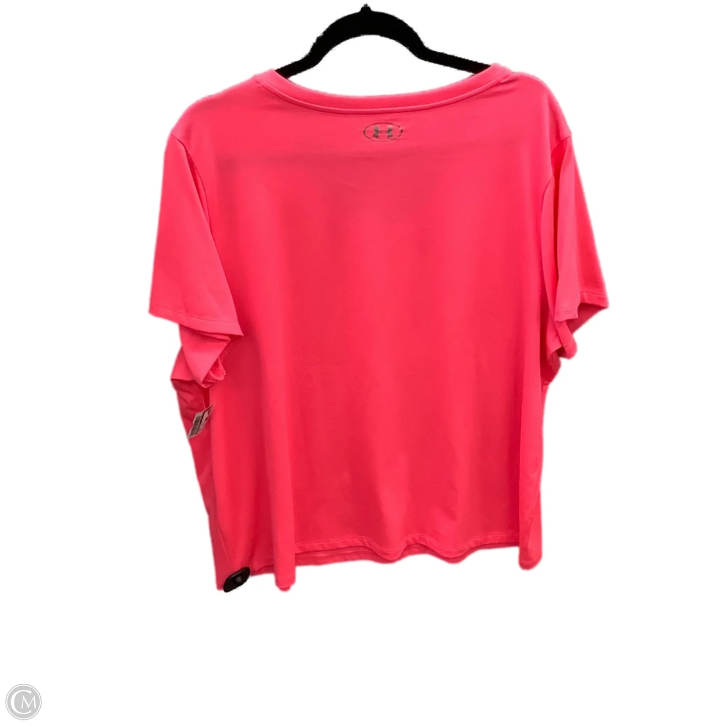 Athletic Top Short Sleeve By Under Armour In Pink, Size: 2x