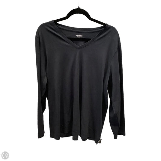 Top Long Sleeve By Lands End In Black, Size: 2x