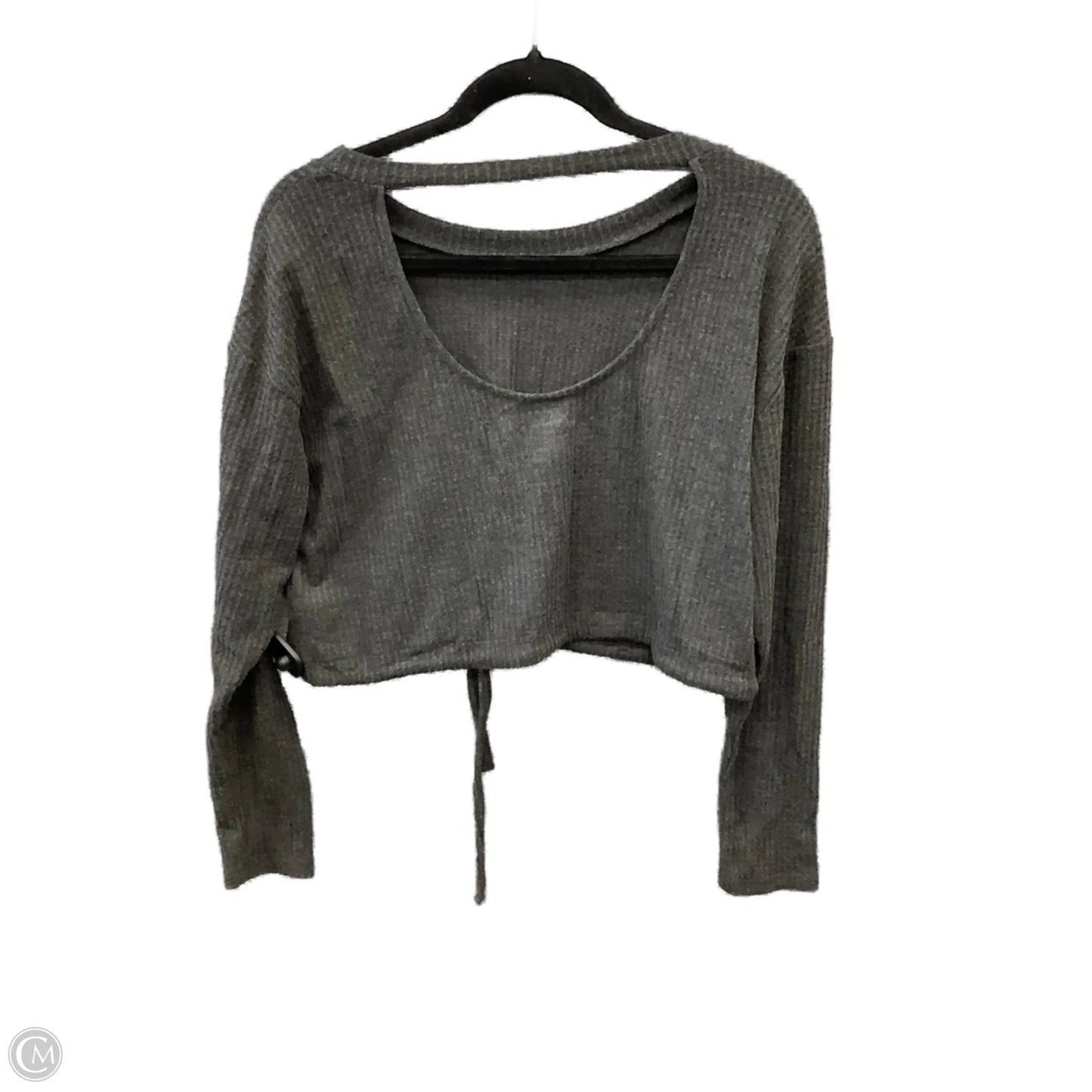 Top Long Sleeve By Aeropostale In Grey, Size: S
