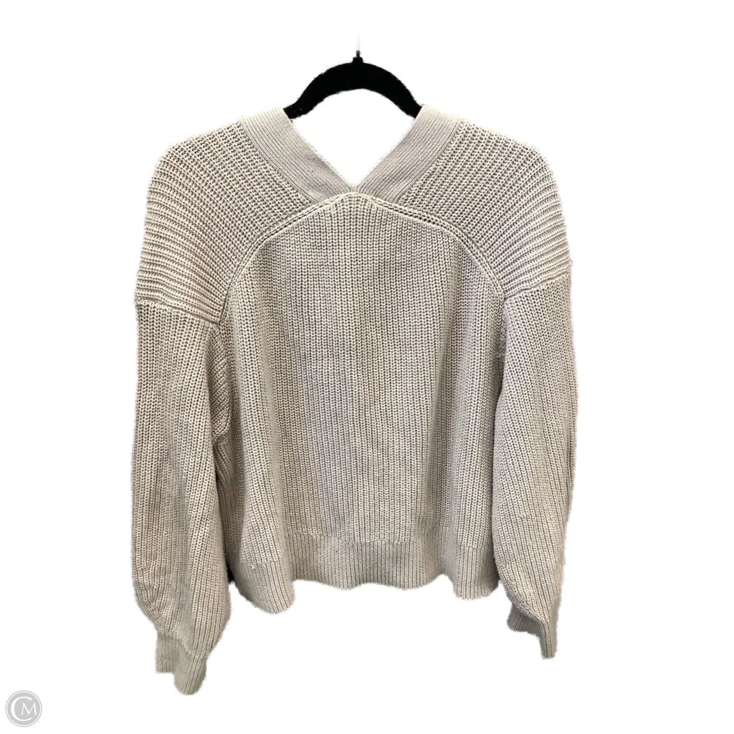 Sweater Cardigan By H&m In Cream, Size: S