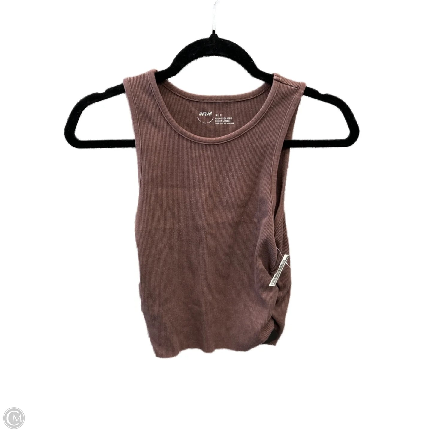 Top Sleeveless By Aerie In Brown, Size: M