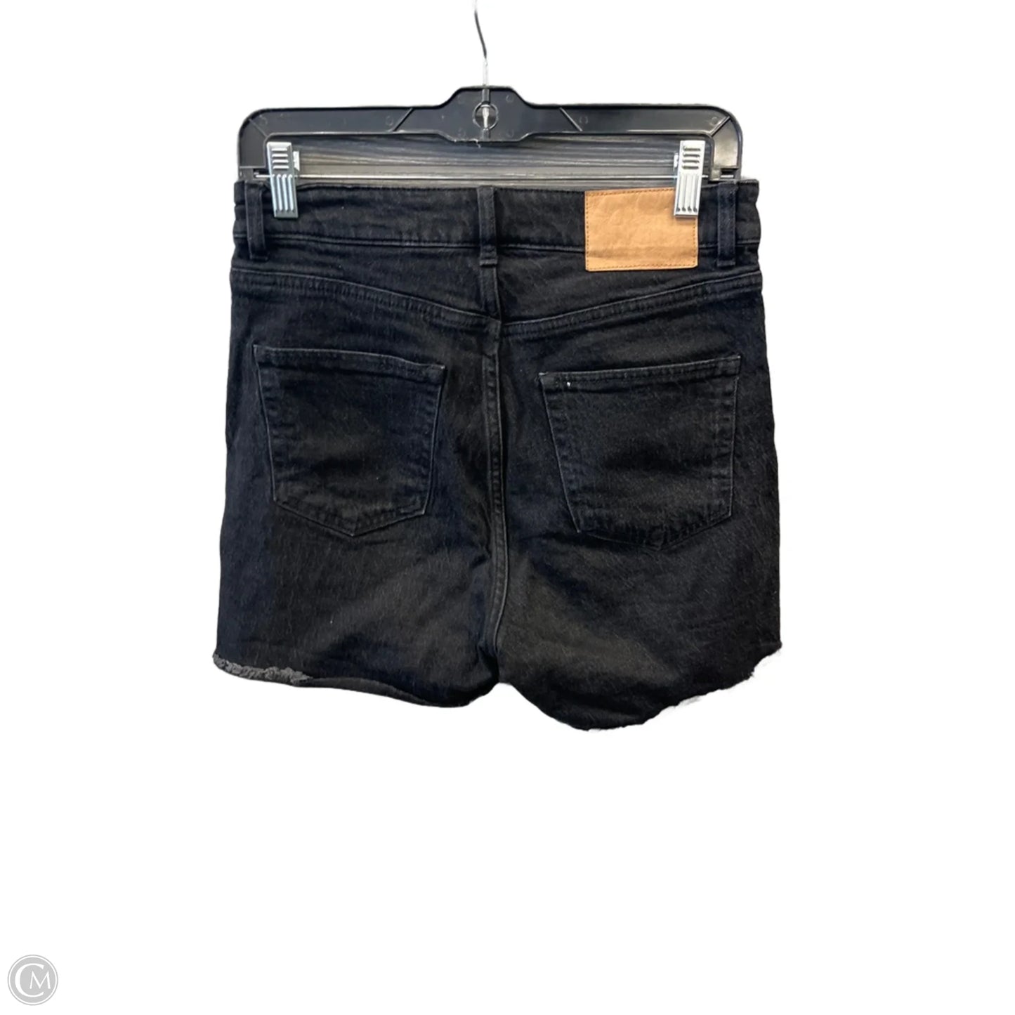 Shorts By H&m In Black Denim, Size: 8