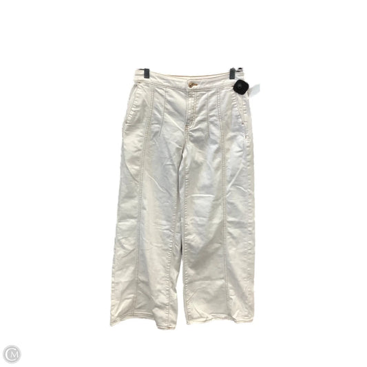 Jeans Wide Leg By Chicos In White Denim, Size: 2