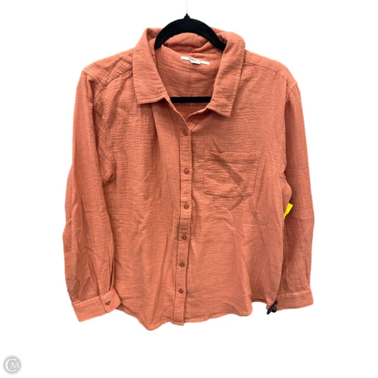 Top Long Sleeve By Oneill In Orange, Size: M