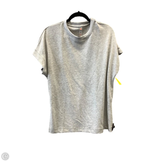 Top Short Sleeve By Mono B In Grey, Size: M