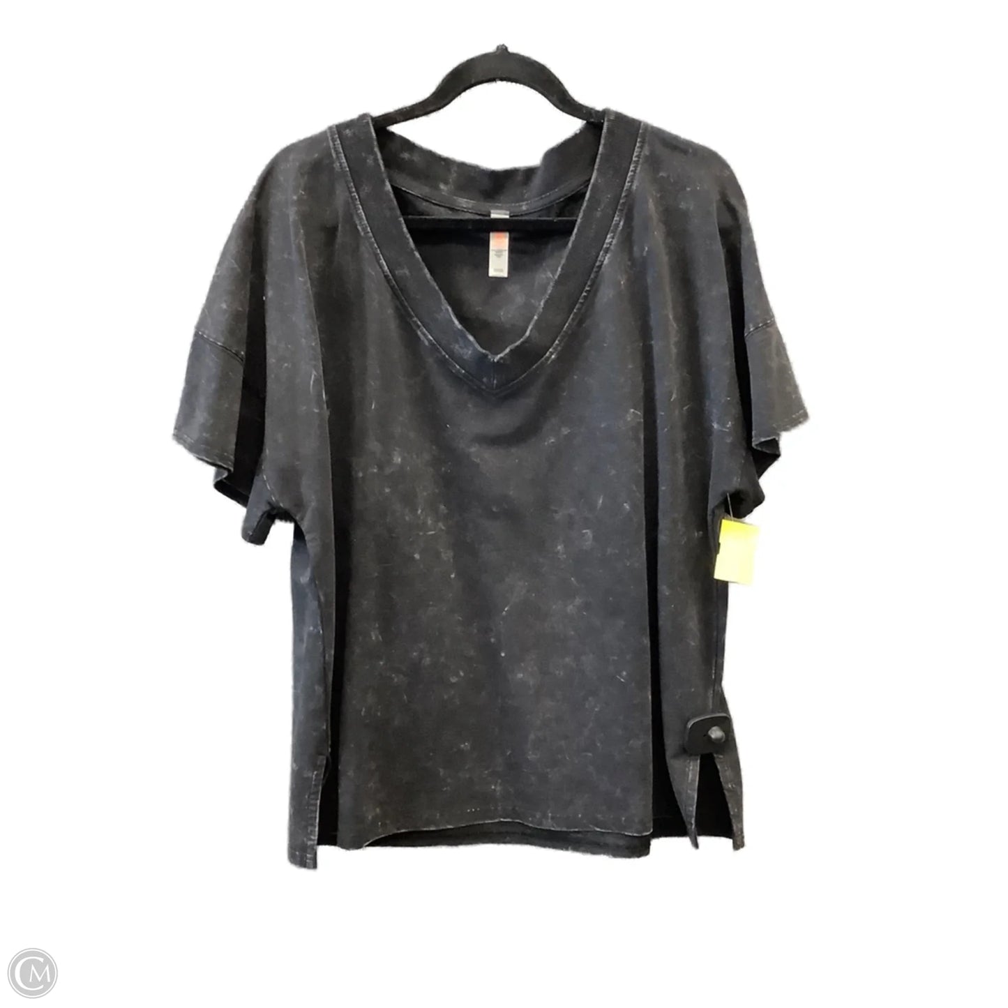 Top Short Sleeve By Mono B In Black, Size: S