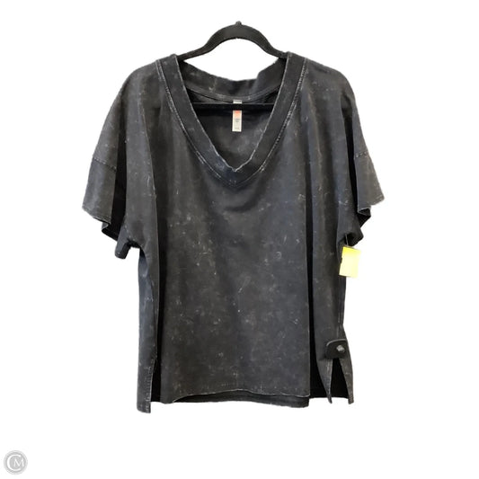 Top Short Sleeve By Mono B In Black, Size: S