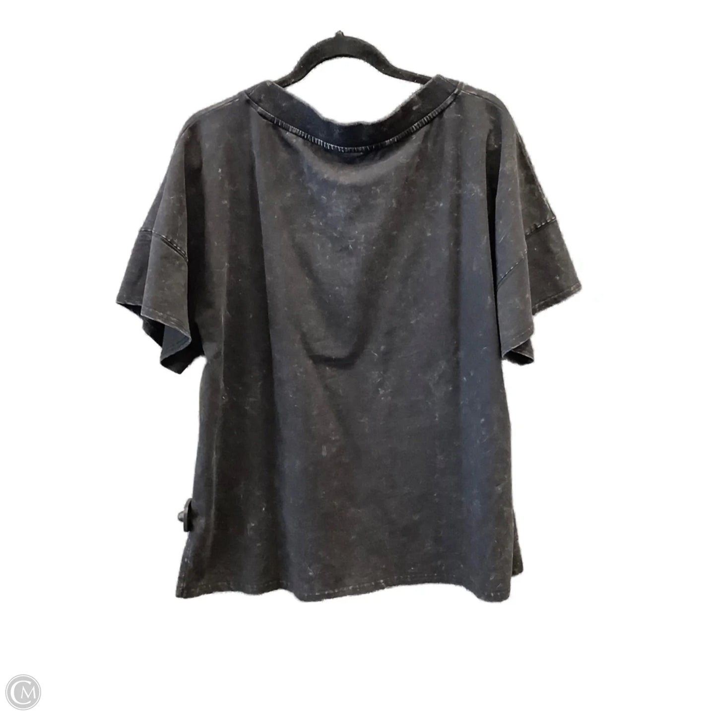 Top Short Sleeve By Mono B In Black, Size: S