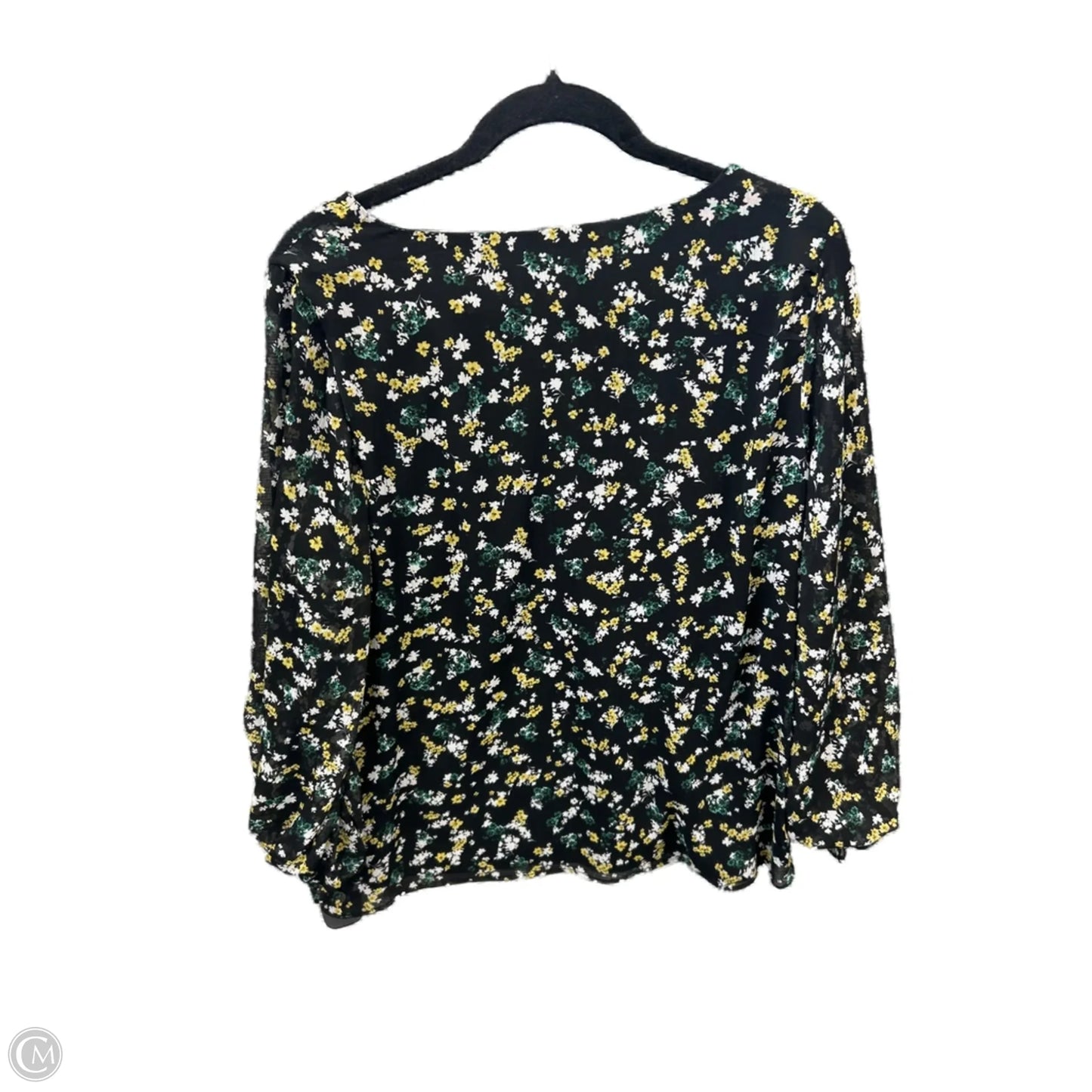 Top Long Sleeve By Clothes Mentor In Black, Size: L