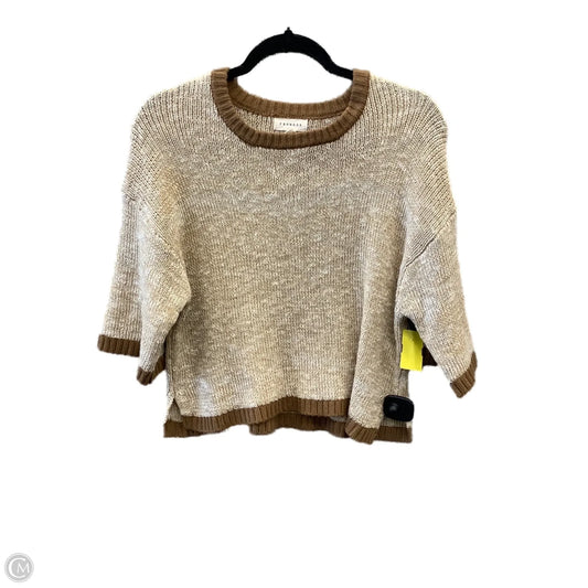 Top Short Sleeve By Promesa In Brown, Size: S