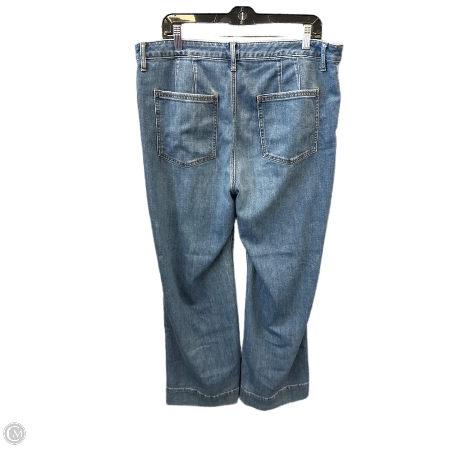 Jeans Straight By Chicos In Blue Denim, Size: 16