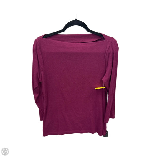 Top Long Sleeve By Old Navy In Purple, Size: L