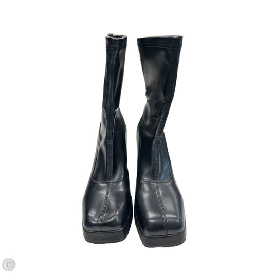 Boots Ankle Heels By Cmf In Black, Size: 9.5