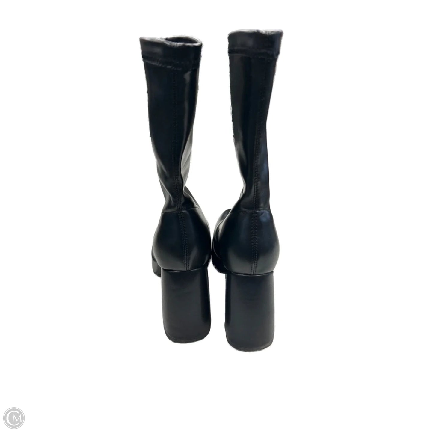 Boots Ankle Heels By Cmf In Black, Size: 9.5