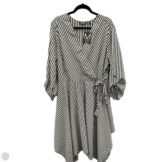 Dress Casual Midi By Mlle Gabrielle In Striped Pattern, Size: 3x